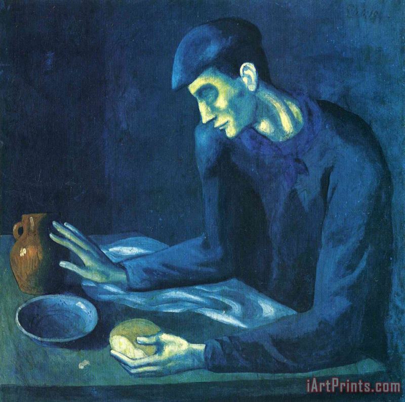 Breakfast of a Blind Man 1903 painting - Pablo Picasso Breakfast of a Blind Man 1903 Art Print