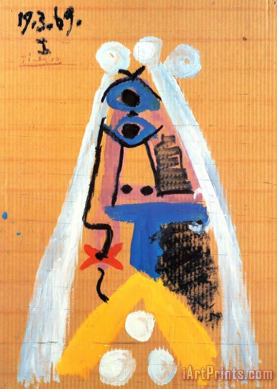 Bride 1969 painting - Pablo Picasso Bride 1969 Art Print
