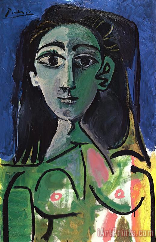 Pablo Picasso Buste De Femme Jaqueline Art Print