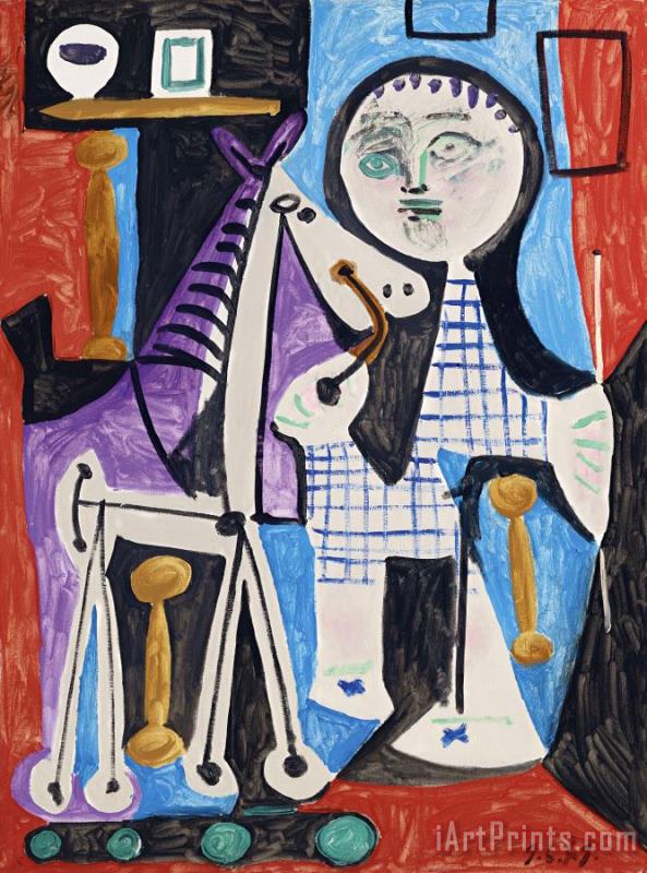 Claude a Deux Ans painting - Pablo Picasso Claude a Deux Ans Art Print