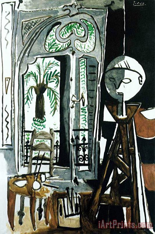 Pablo Picasso Das Atelier C 1955 Art Print