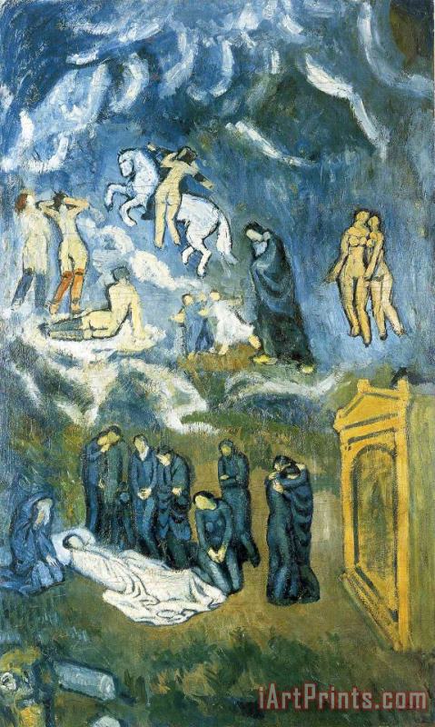 Pablo Picasso Evocation The Burial of Casagemas 1901 Art Painting