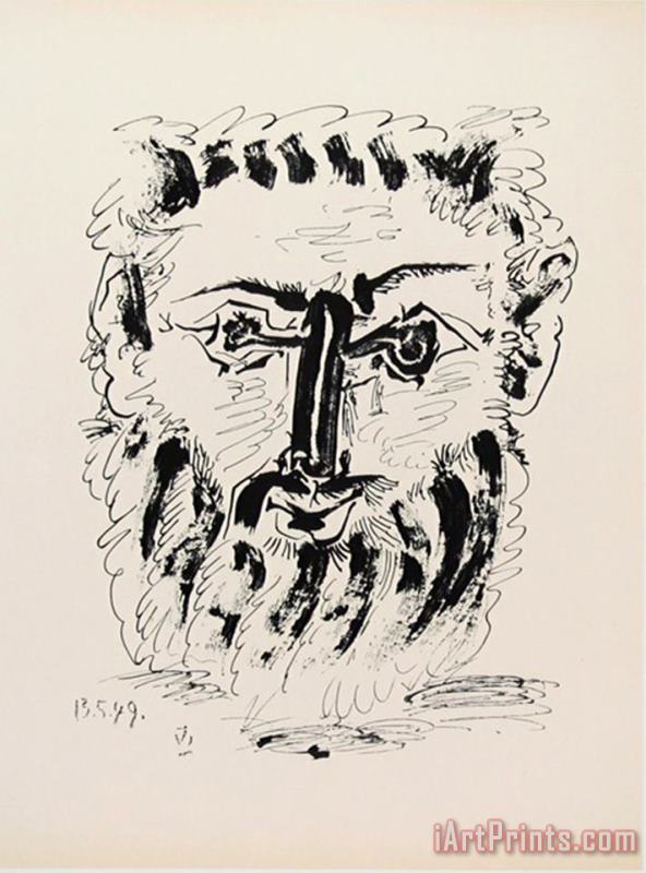Pablo Picasso Faun Frontal View Art Print