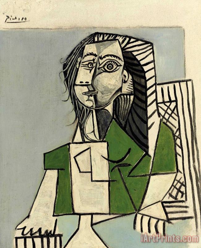 Femme Assise painting - Pablo Picasso Femme Assise Art Print