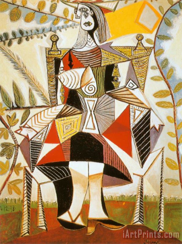 Pablo Picasso Femme Au Jardin Art Print