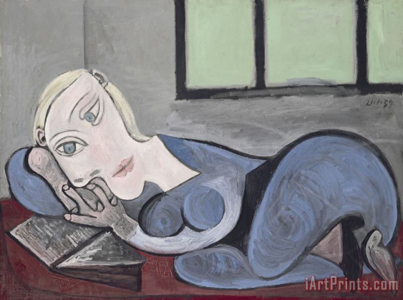 Pablo Picasso Femme Couchee Lisant (reclining Woman Reading) Art Print