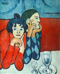 Pablo Picasso Harlequin And Companion