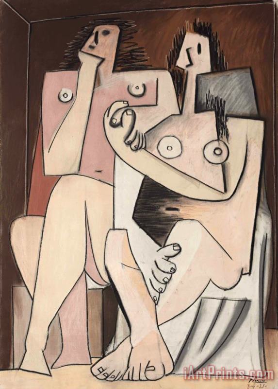 Pablo Picasso Homme Et Femme Art Painting