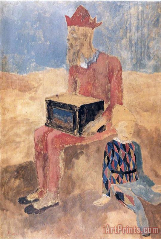 Pablo Picasso Hurdy Gurdy 1905 Art Painting