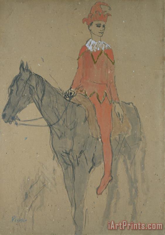 Pablo Picasso Jester on Horseback Art Print