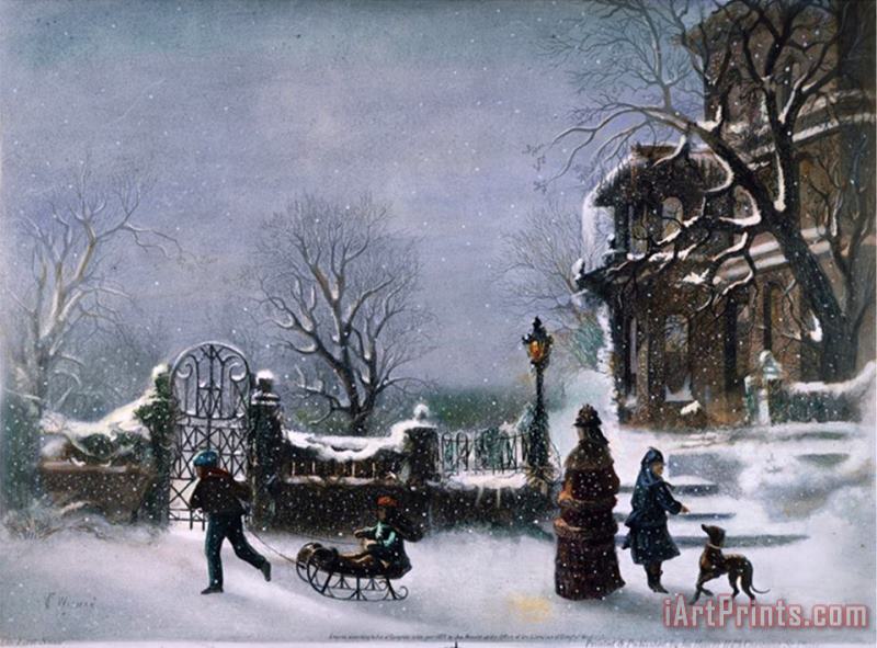 Joseph Hoover The First Snow 1877 painting - Pablo Picasso Joseph Hoover The First Snow 1877 Art Print