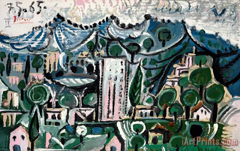 Landscape painting - Pablo Picasso Landscape Art Print