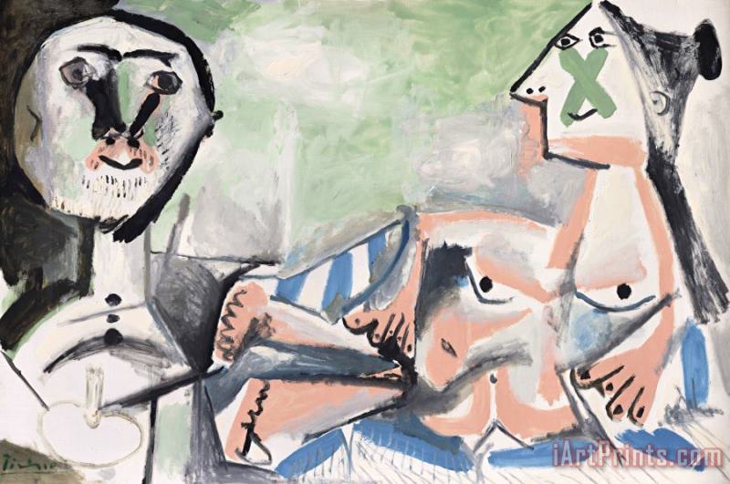 Pablo Picasso Le Peintre Et Son Modele Art Painting