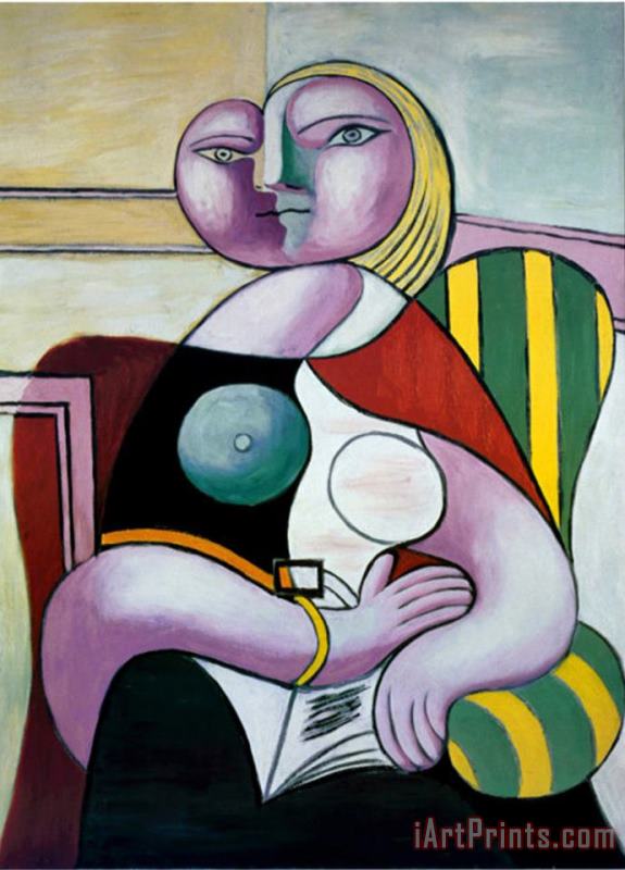 Pablo Picasso Lecture Woman Reading Art Painting