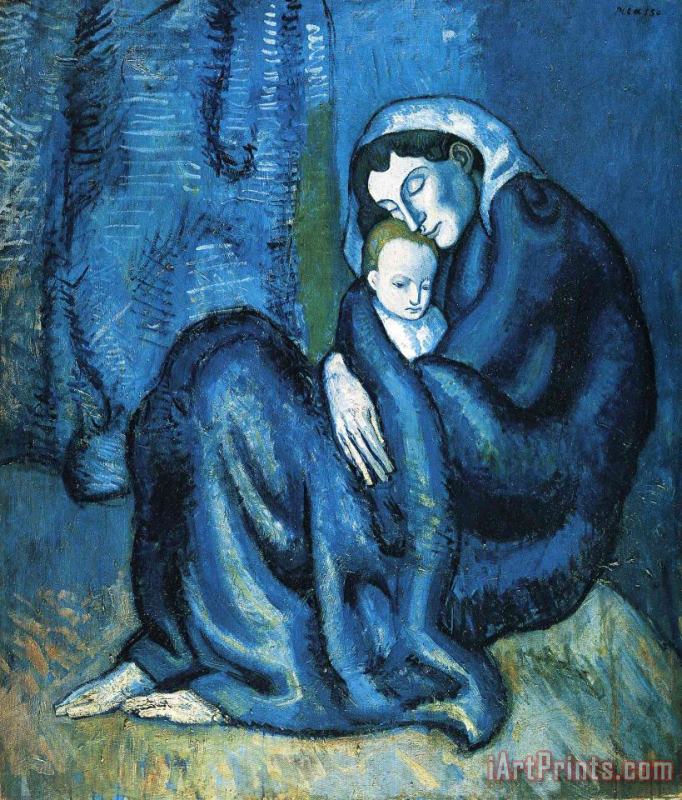 Mother And Child 1902 painting - Pablo Picasso Mother And Child 1902 Art Print