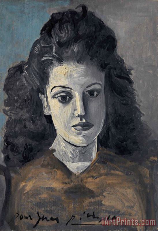 Portrait D'ines painting - Pablo Picasso Portrait D'ines Art Print
