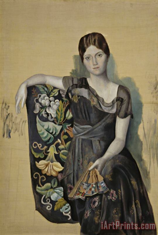 Pablo Picasso Portrait D'olga Dans Un Fauteuil (portrait of Olga in an Armchair) Art Print