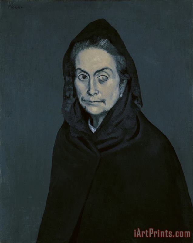 Pablo Picasso Portrait De Carlota Valdivia (appele Plus Tard La Celestine) (la Celestina) Art Painting