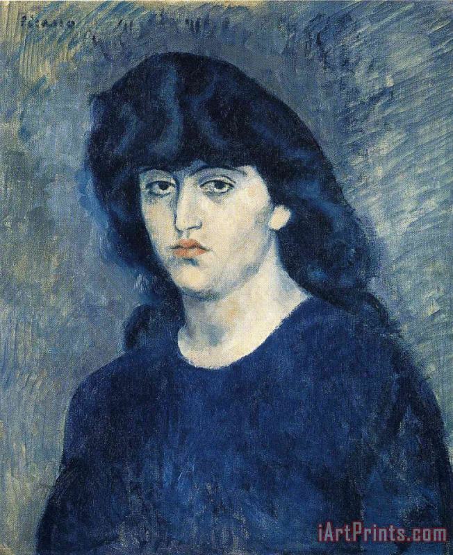Portrait of Suzanne Bloch 1904 painting - Pablo Picasso Portrait of Suzanne Bloch 1904 Art Print