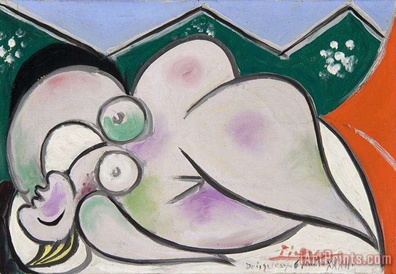 Reclining Woman painting - Pablo Picasso Reclining Woman Art Print