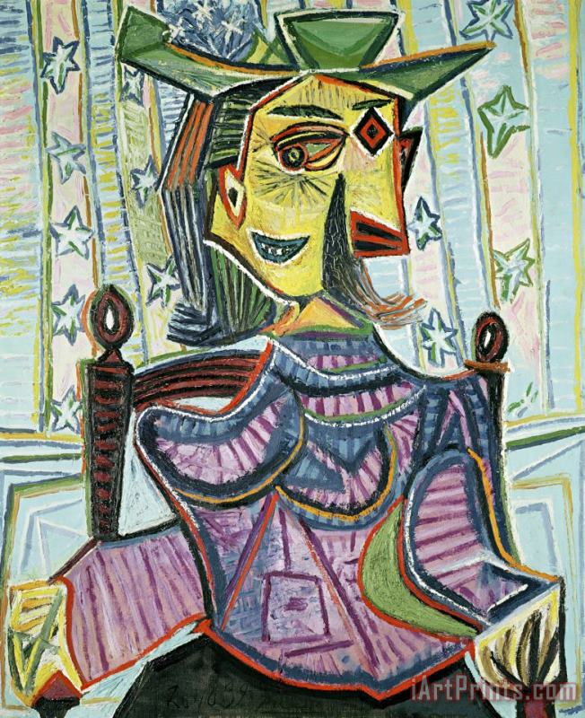 Pablo Picasso Seated Portrait of Dora Maar Art Painting