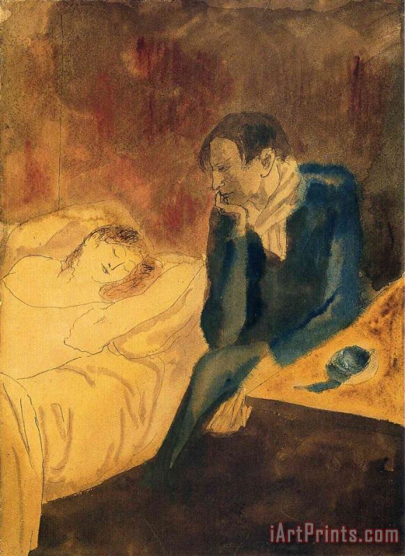 Pablo Picasso Sleeping Woman Meditation 1904 Art Print