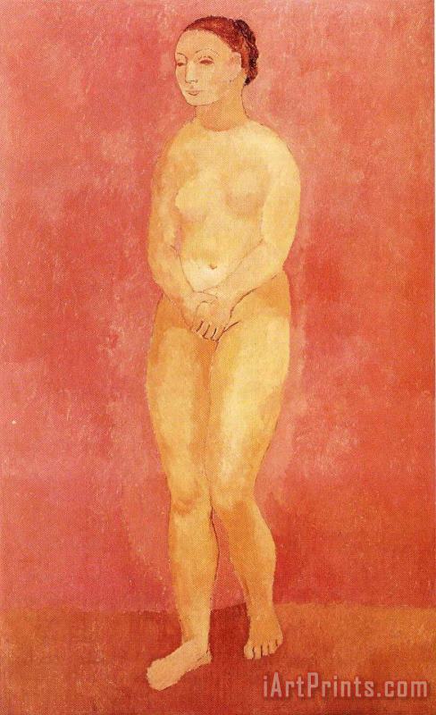 Pablo Picasso Standing Female Nude 1906 Art Painting