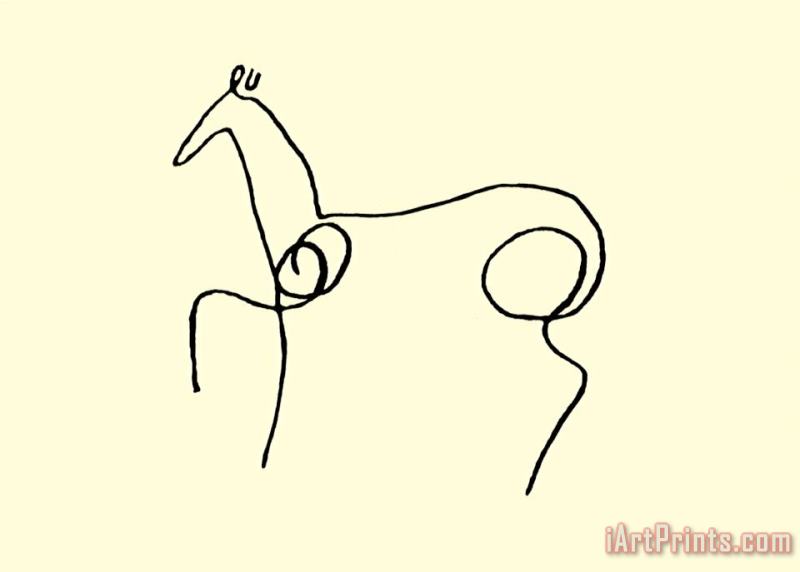 The Horse painting - Pablo Picasso The Horse Art Print