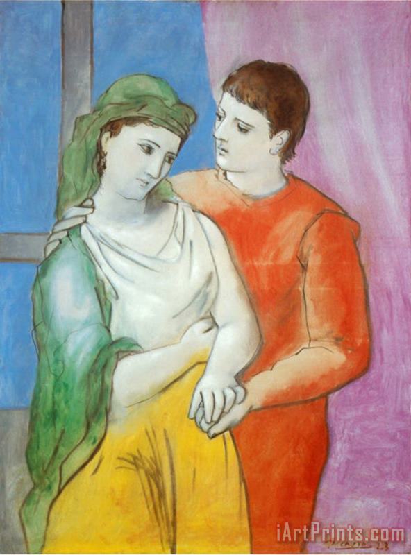 Pablo Picasso The Lovers Art Painting
