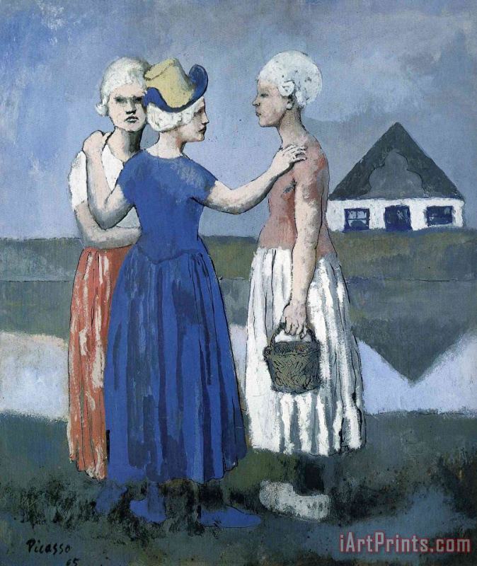 The Three Dutchwoman 1905 painting - Pablo Picasso The Three Dutchwoman 1905 Art Print
