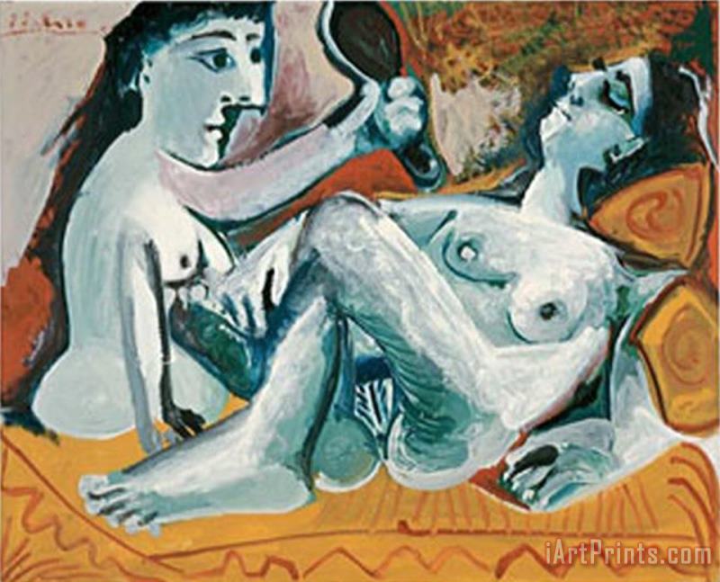 Pablo Picasso The Two Friends 1965 Art Print