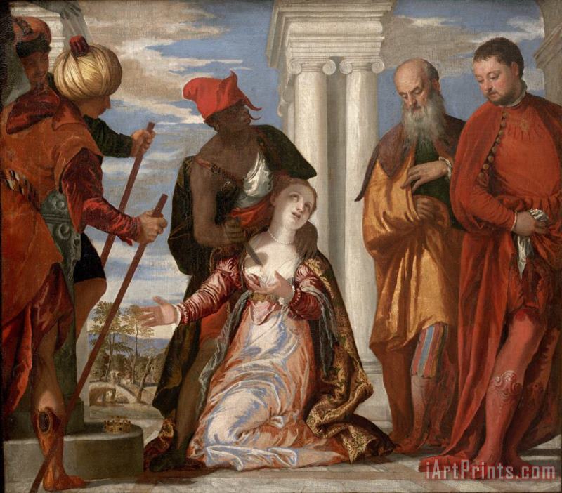 Paolo Caliari Veronese Martirio Di Santa Giustina Art Painting
