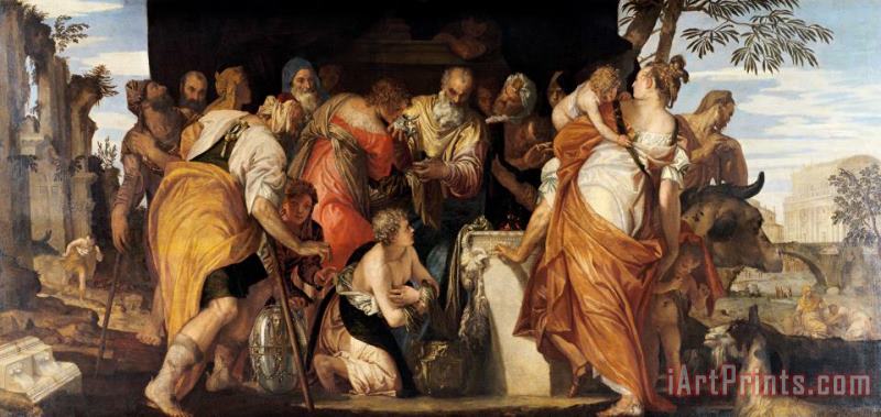 The Anointment of David painting - Paolo Caliari Veronese The Anointment of David Art Print