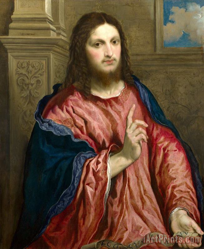 Paris Bordone Christ As 'the Light of The World' Art Painting