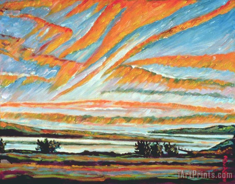 Patricia Eyre Sunrise Les Eboulements Quebec Art Painting
