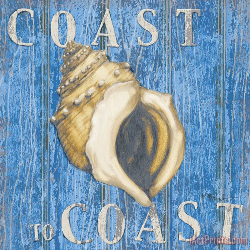 Coastal Usa Conch painting - Paul Brent Coastal Usa Conch Art Print