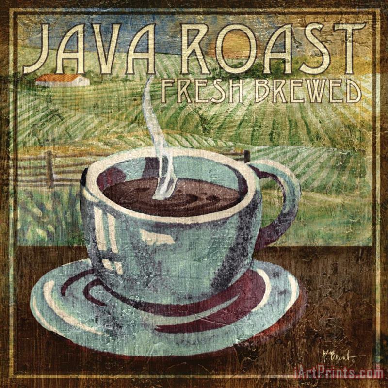 Java Roast painting - Paul Brent Java Roast Art Print