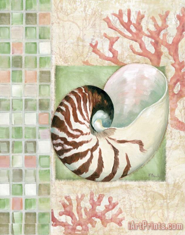 Paul Brent Mosaic Shell Collage I Art Painting