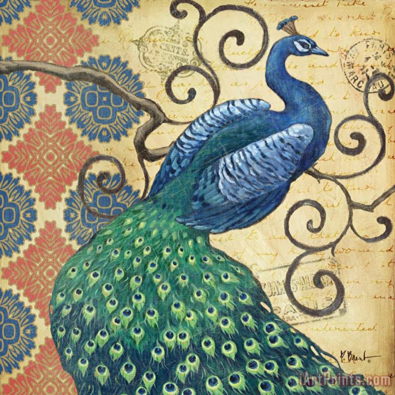 Paul Brent Peacock's Splendor I Art Print