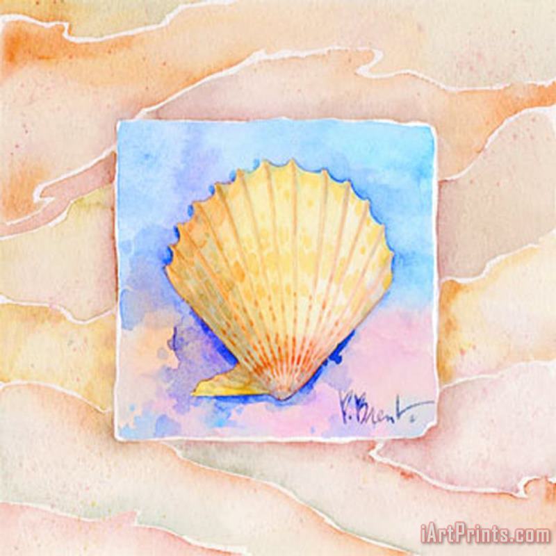 Scallop painting - Paul Brent Scallop Art Print