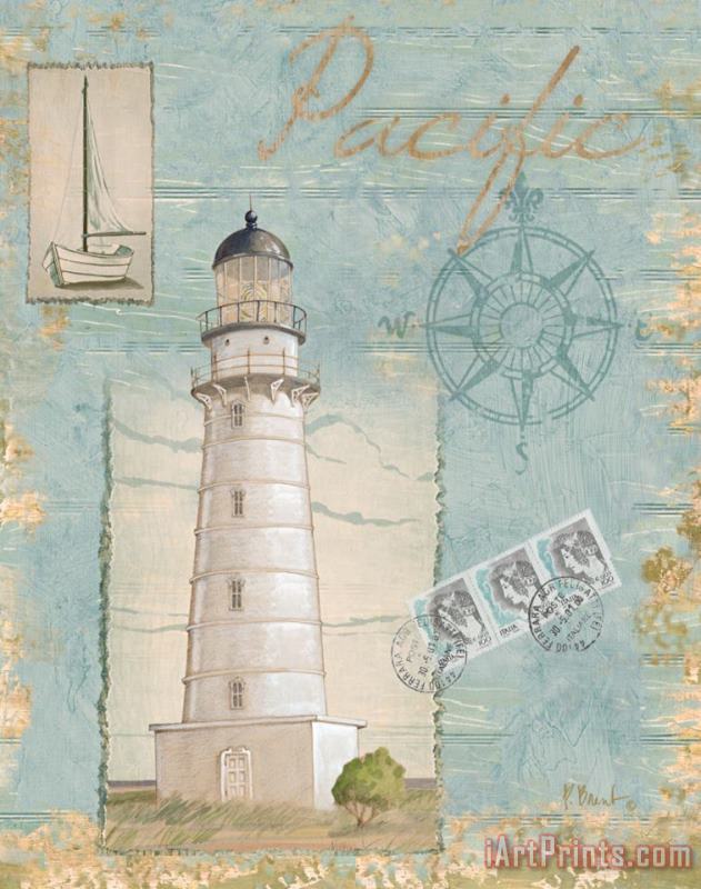 Paul Brent Seacoast Lighthouse II Art Painting