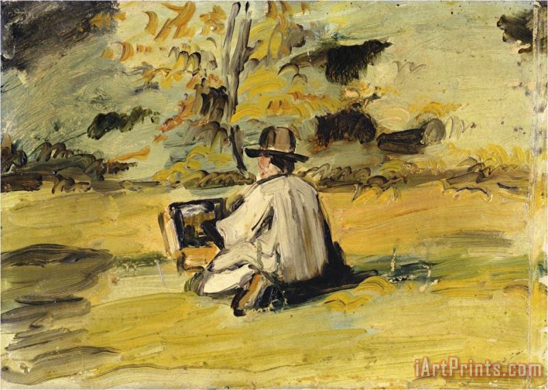 A Painter at Work painting - Paul Cezanne A Painter at Work Art Print