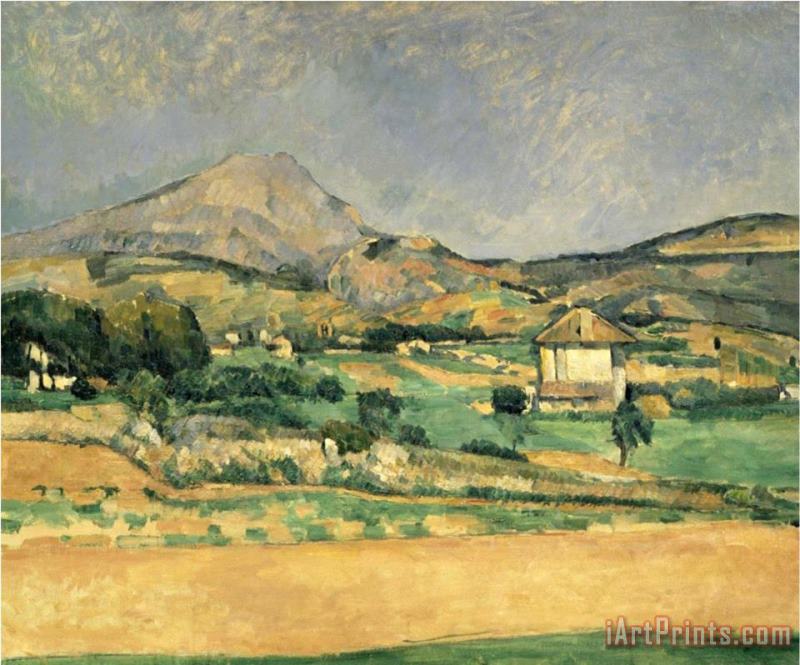 A View Over Mont St Victoire painting - Paul Cezanne A View Over Mont St Victoire Art Print