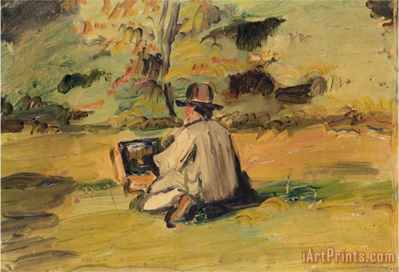 An Artist at Work painting - Paul Cezanne An Artist at Work Art Print