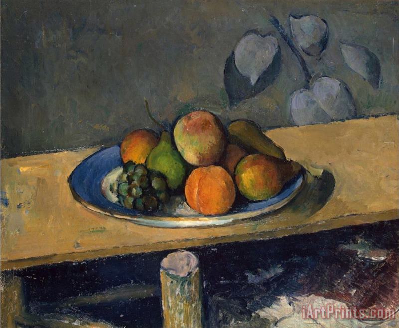Apples Pears And Grapes C 1879 painting - Paul Cezanne Apples Pears And Grapes C 1879 Art Print