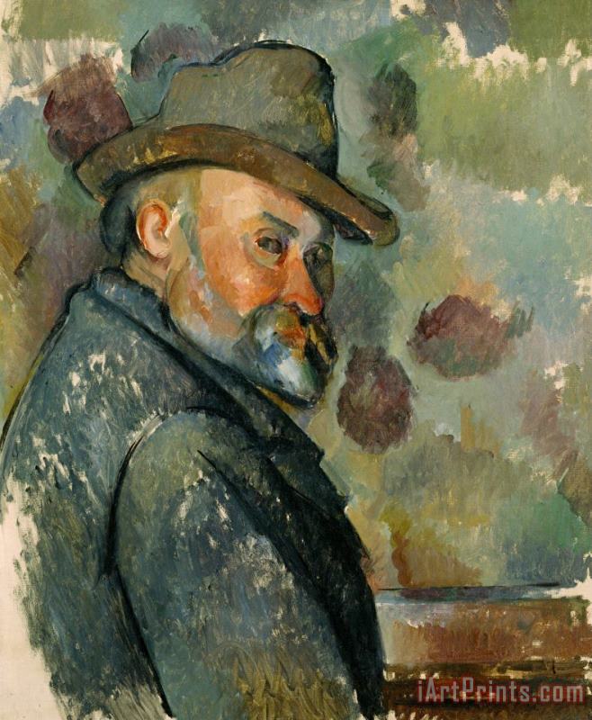 Autoportrait painting - Paul Cezanne Autoportrait Art Print