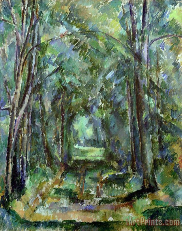 Avenue at Chantilly painting - Paul Cezanne Avenue at Chantilly Art Print