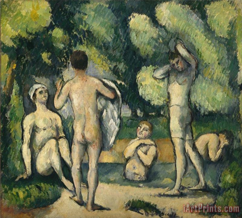 Paul Cezanne Bathers C 1880 Oil on Canvas Art Painting