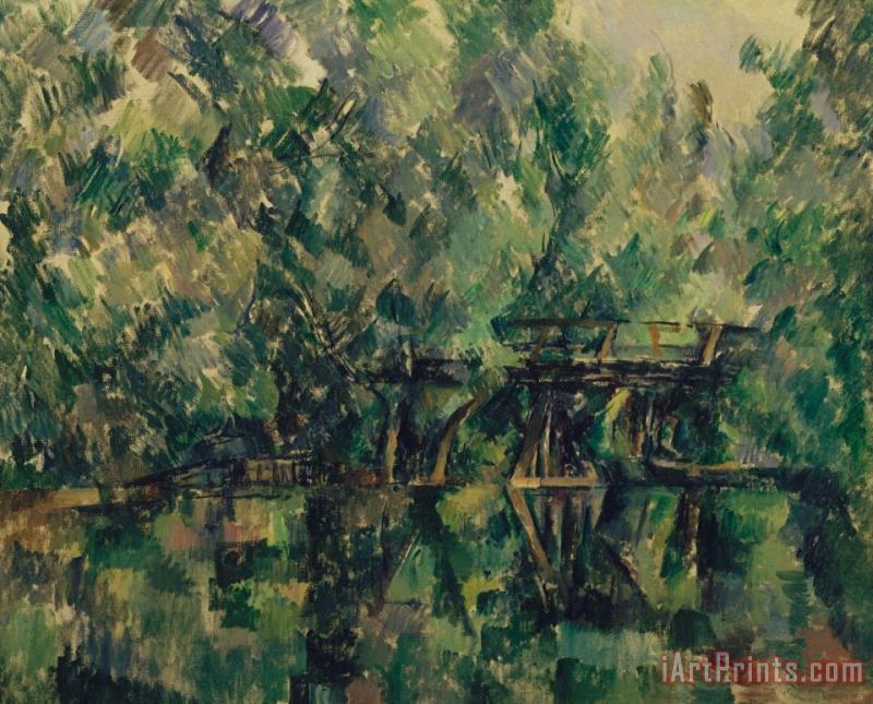 Paul Cezanne Bridge Over Pool Art Print