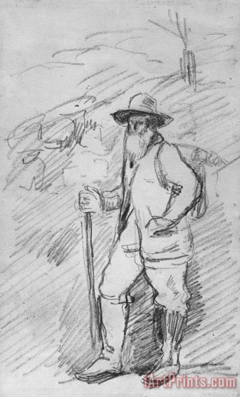 Camille Pissarro painting - Paul Cezanne Camille Pissarro Art Print
